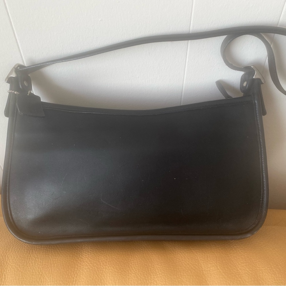 Coach Vintage Black Leather Bag A9C 9071 - Picture 2 of 9